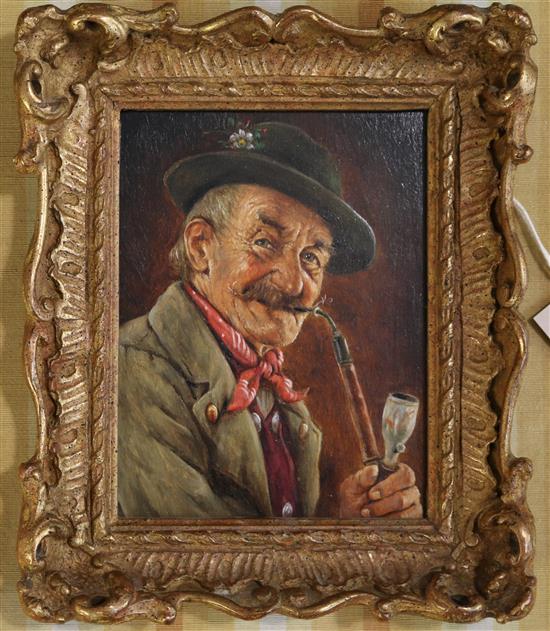 Hans Barttenbach (1908-) Old Thomas 6.25 x 4.75in